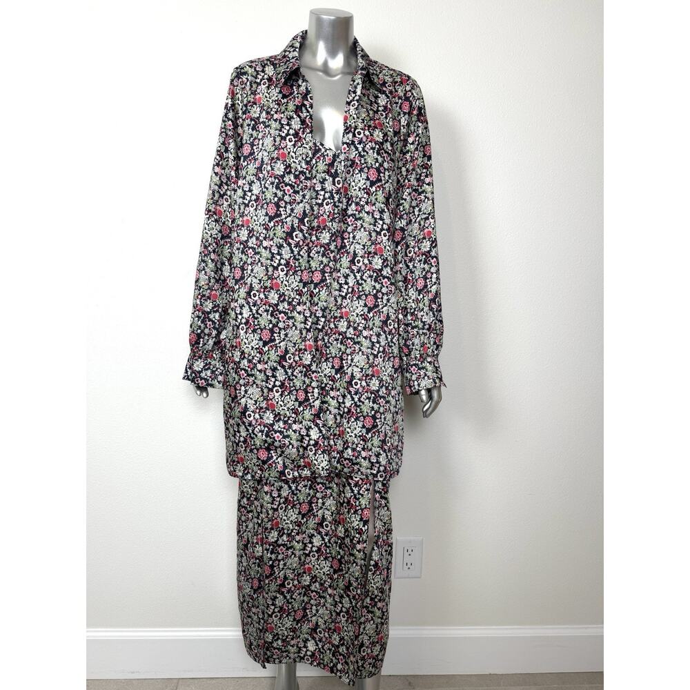 Cinq à Sept Midi Dress Womens 14 Floral Dainty Cocktail Elegant Feminine Multi - Picture 15 of 16